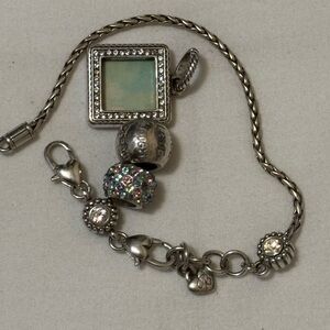 Brighton bracelet and 3 charms